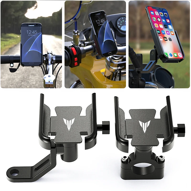 

For YAMAHA MT09 MT07 MT03 MT Tracer 700 900 GT FZ-07 Motorcycle Accessories CNC Handlebar Mobile Phone Holder GPS Stand Bracket