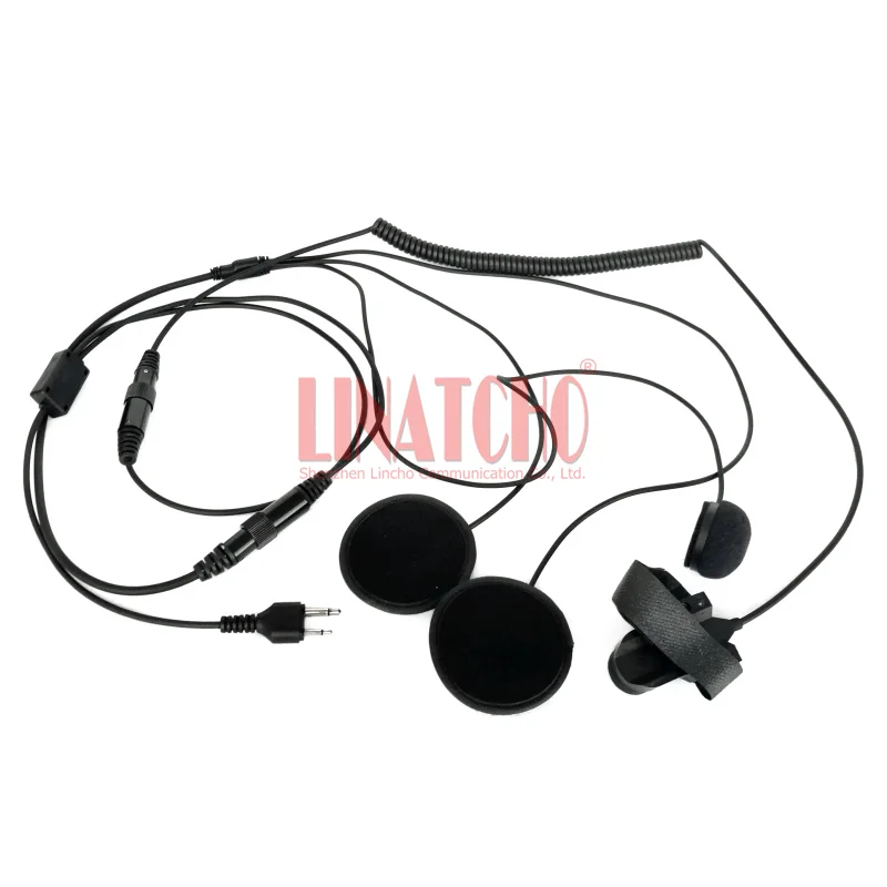 IC-V85 IC-F3G IC-F3GS IC-F4G IC-F4GS Walkie Talkie Motorcycle Bike Full Face Racing Helmet Headphone Headset