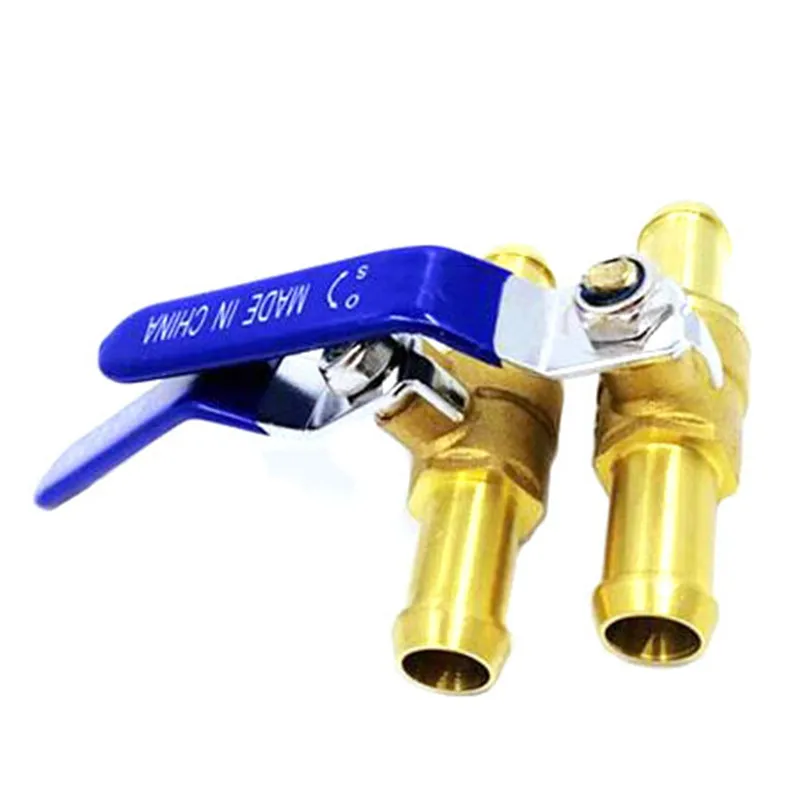 

1 шт. 16 мм латунный шаровой клапан для автомобильного кондиционера охлаждающий шаровой клапан для воды масла газа топлива шланга с зазубриной шаровой клапан фитинг трубы