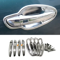 For Peugeot 3008 GT 5008 2017 2018-2021 LHD ABS Chrome Car door protector Handle Decoration Cover Trim Sticker Accessories 8pcs