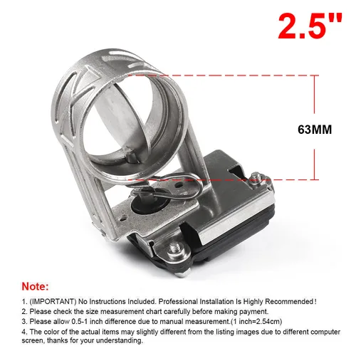 Imagen 2 del producto Válvula de Control de escape de 51MM, 60MM, 63MM, 76MM, válvula de corte de escape, unidad de válvula eléctrica, baja presión para bajante de escape Catback
