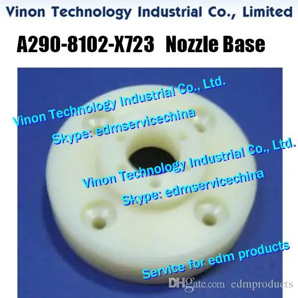 A290-8102-X723 edm Nozzle Base F126 (4 screw holes) for Fanuc B series machines Fanuc A2908102X723, A290.8102.X723 Nozzle Holder