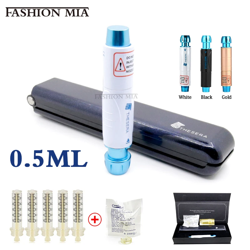 NonInvasive injection pen 0.5ml No-Needle lip filler Hyaluron Pen For Mesotherapy Face Remove Wrinkles Lifting Atomizer Injectio