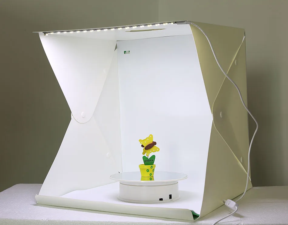 30cm 40cm Folding Lightbox Photography Photo Studio Softbox  LED Light Soft Box Photo Background Kit Light box for DSLR Camera