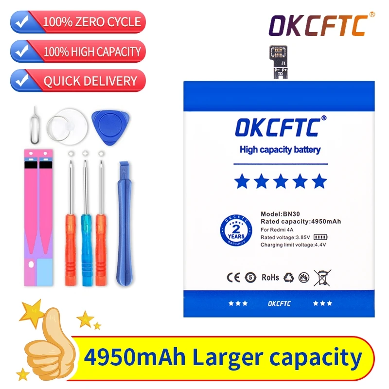 2021 years Original Battery BN30 For Xiaomi Redmi 4A Redrice Hongmi 4A Lithium Polymer Replacement Bateria Free Repair Tools