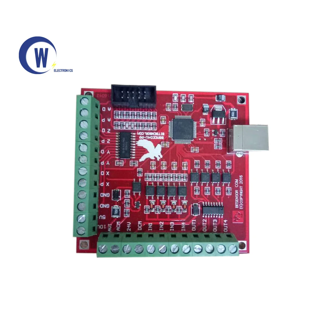 CNC Red Breakout Board USB MACH3 100Khz 4 Axis Interface Driver Motion Controller Driver Board