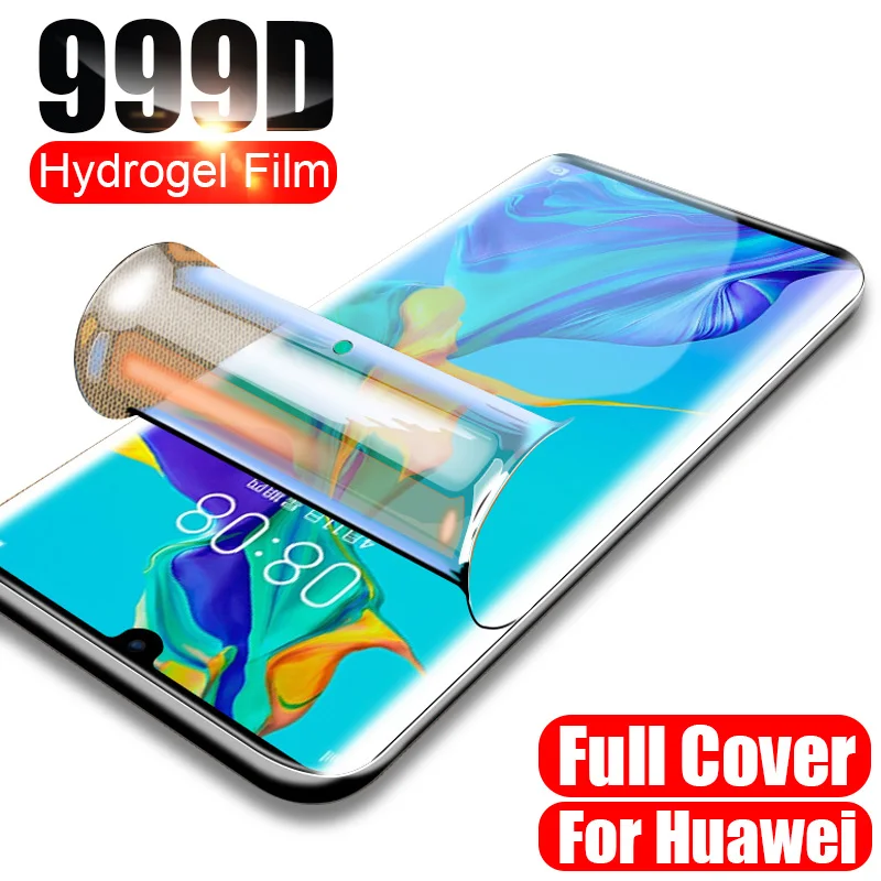 Película de hidrogel para Huawei, Protector de pantalla para P20 Pro, P30, P40 Lite, Mate 20, 30 Lite, P Smart Z 2021