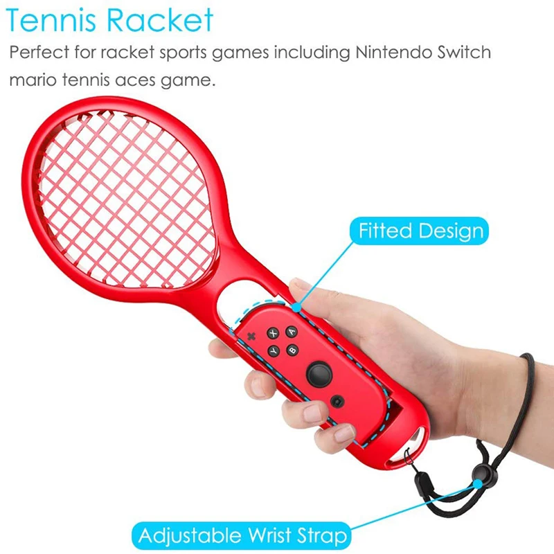 Nintend Switch NS Tennis ACES Game Player For Nintendo Switch OLED  Sports  Accessories Joy-con ABS Tennis Racket Handle Holder