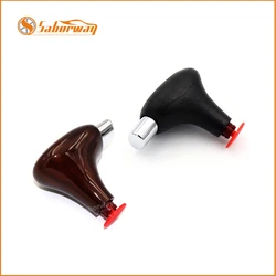 Saborway Cherry Wood & Chrome Automatic Gear Shift Knob Shifting Handball for Passat B5 1.8 3BD713139 3BD 713 139