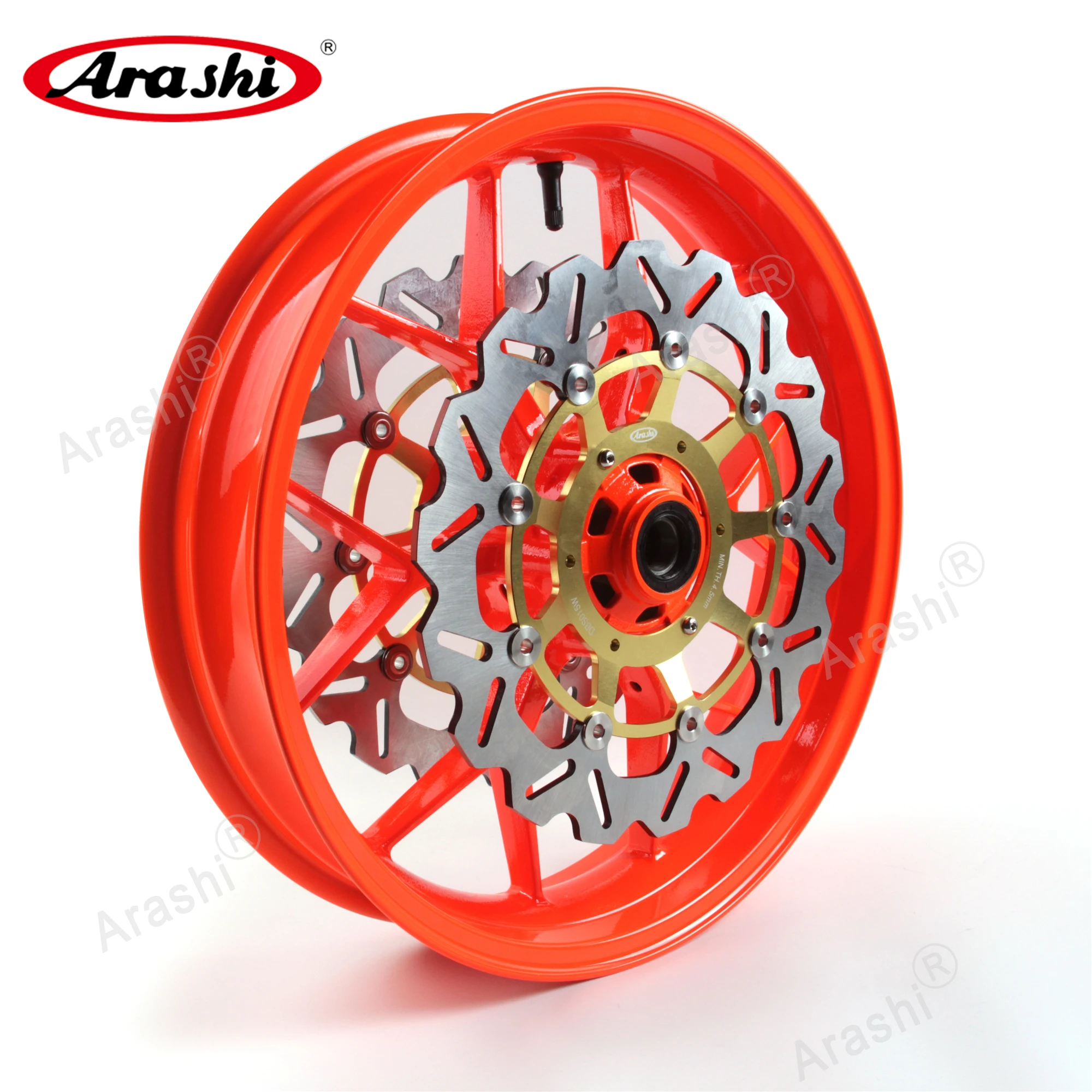 Arashi Front Rear Wheel Rim Tire Hub Brake Disc Set For HONDA CBR600RR 2007 - 2017 CBR 600 RR CBR600 2008 2009 2010 2011 2012