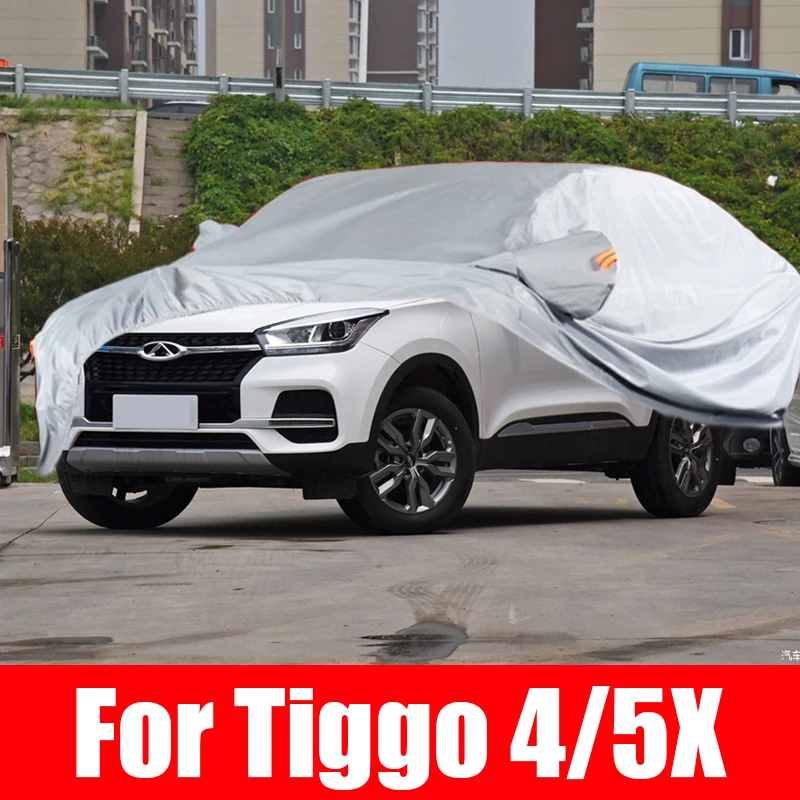 

Exterior Car Cover Outdoor Protection Full Covers Snow Sunshade Dustproof for Tiggo 4 5X DR 5.0 2018 -2023 SUV Accessories