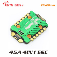 Skystars KM45A 4IN1 ESC 3-6S 32 BIT BLHELI-32 ESC Electronic Speed Controller 20X20mm For RC Drone FPV Racing MultiRotor