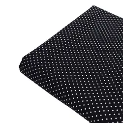 Black Fabric White Dot Printed,Tilda DIY Handmade Sewing Baby Patchwork Dress Toy Tissue Textile