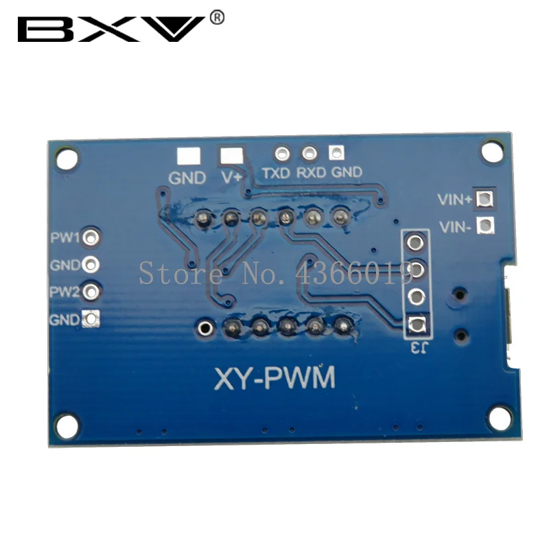 2-way/channel PWM pulse frequency duty cycle adjustable module square wave rectangular wave signal generator stepper motor drive