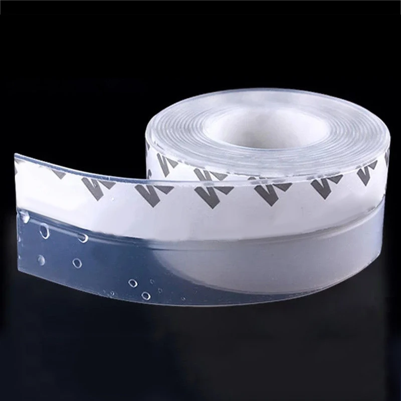 Translucence Weather Stripping Adhesive Silicone Door Draft Stopper Seal Strip For Door & Window