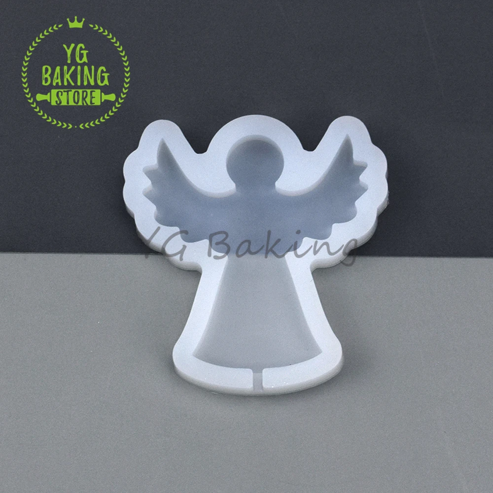 New Arrival Angel Design Epoxy Resin Silicone Mold Chocolate Lollipop Cake Mould Cake Decorating Tool Kitchen Accessories