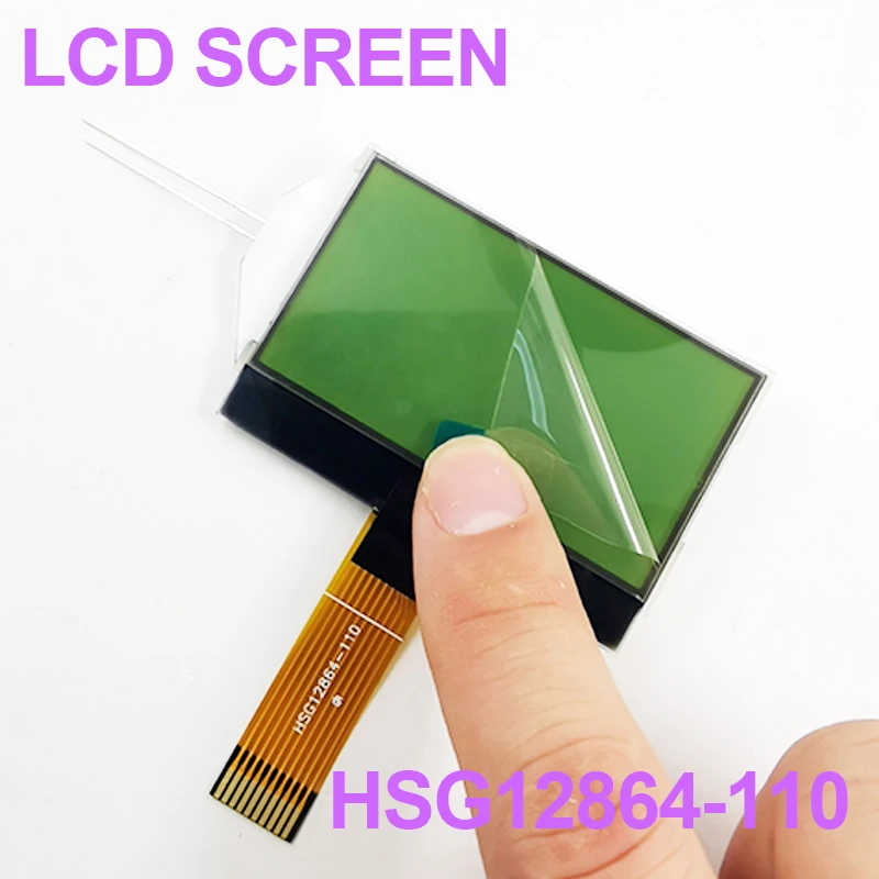 Imagem -02 - Atorch Hsg12865110 128x64 Display Tela Verde Módulo Lcd e Código Branco para Arduino