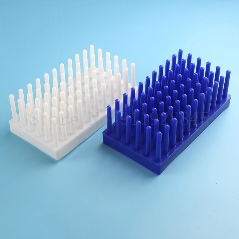 1Pcs Lab 66/102 Kolom Plastic Kolom Type Verdikking Reageerbuis Rack Kan Worden Omgekeerd Socket