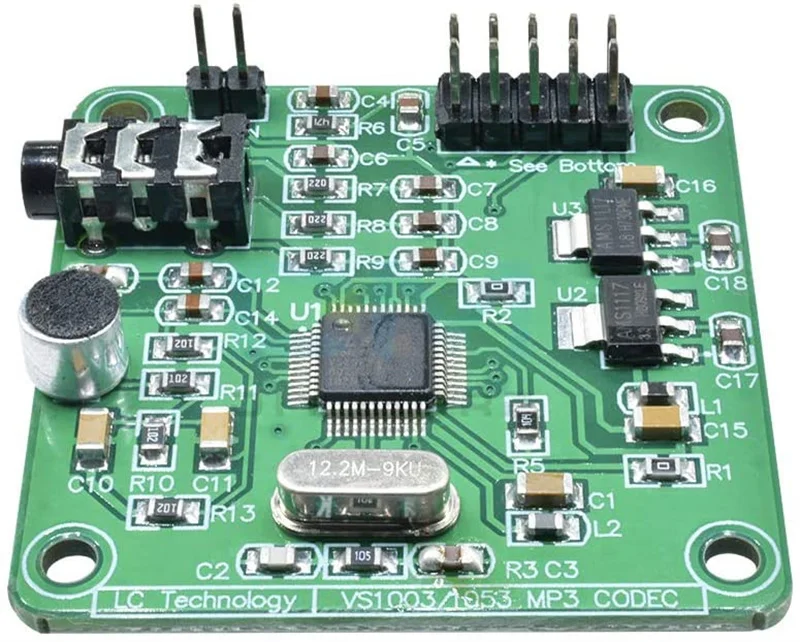 Dc 5V VS1053 Audio Module MP3 Speler Module Development Board Onboard Opname Spi Ogg Encoding Opname Controle Signaal Filter