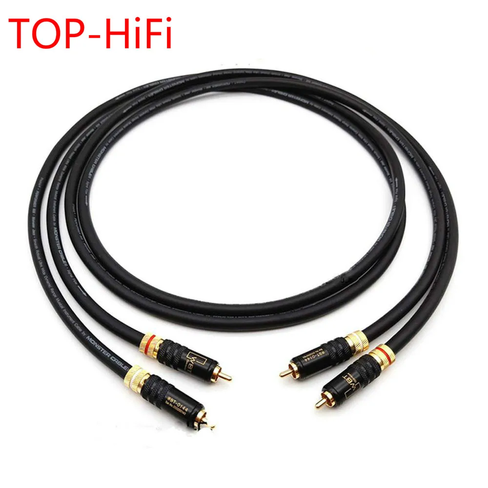 

TOP-HiFi Pair Audio Cable 7N OCC Audio AMP CD Player Amplifier Multinedia Interconnect RCA Cable with Gold Plated WBT-0144