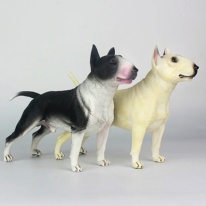 

one piece real life dog model plastic Bull Terrier gift about 22x8.5x14.7cm xf2778