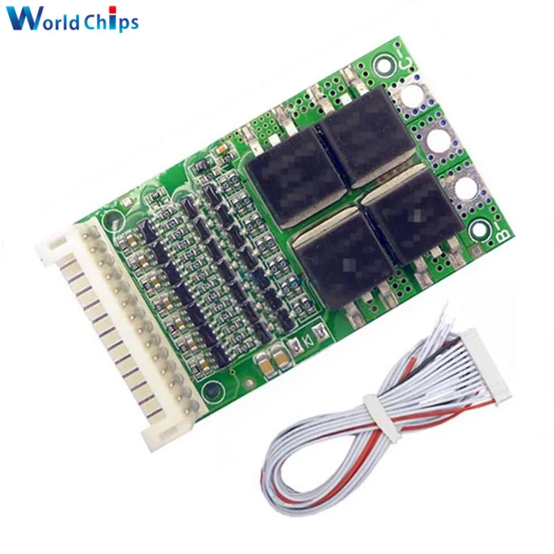 BMS 6S 7S 8S 9S 10S 11S 12S 13S  25A 4.2V Lithium Li-ion Lifepo4 Battery Charge Protection Board Lifepo4 Pack BMS PCB PCM