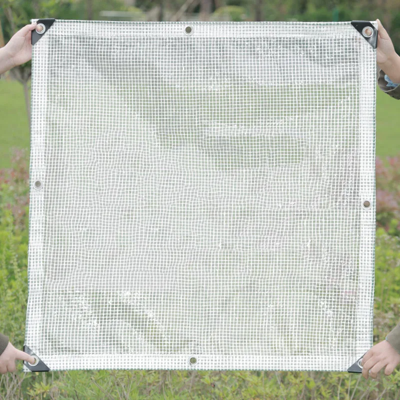 Verdicken 0,32mm Transparent Grün Qualität PVC Kunststoff Regendicht Plane Garten Gewächshaus Sonnenschutz Winddicht Regen Shelter – Detail 11