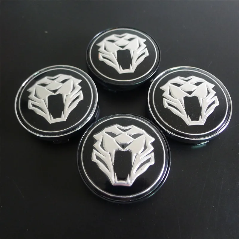 4pcs 60mm Tiger Head Car Center Caps Hub Auto Styling for Jaguar Emblem Badge Rims Dust-proof Cover