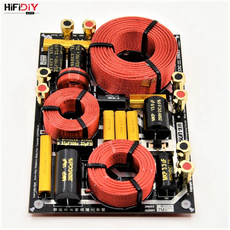 HIFIDIY مرحبا نهاية JX-033C 3 طريقة 3 وحدة اللغة (مكبر + منتصف + باس) ايفي المنزل مكبرات الصوت تردد مقسم كروس مرشحات