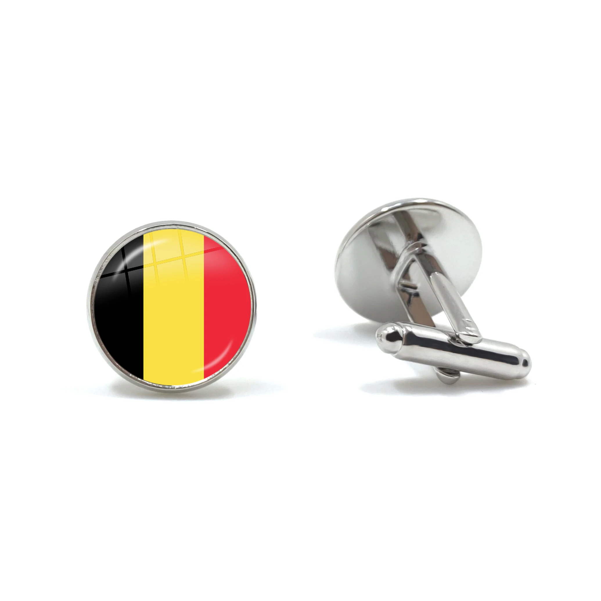 South Africa,Mozambique,Liberia,Cameroon,Verde,Papua New Guinea,Algeria,Belgium,Portugal National Flag Cufflinks For Men Gift