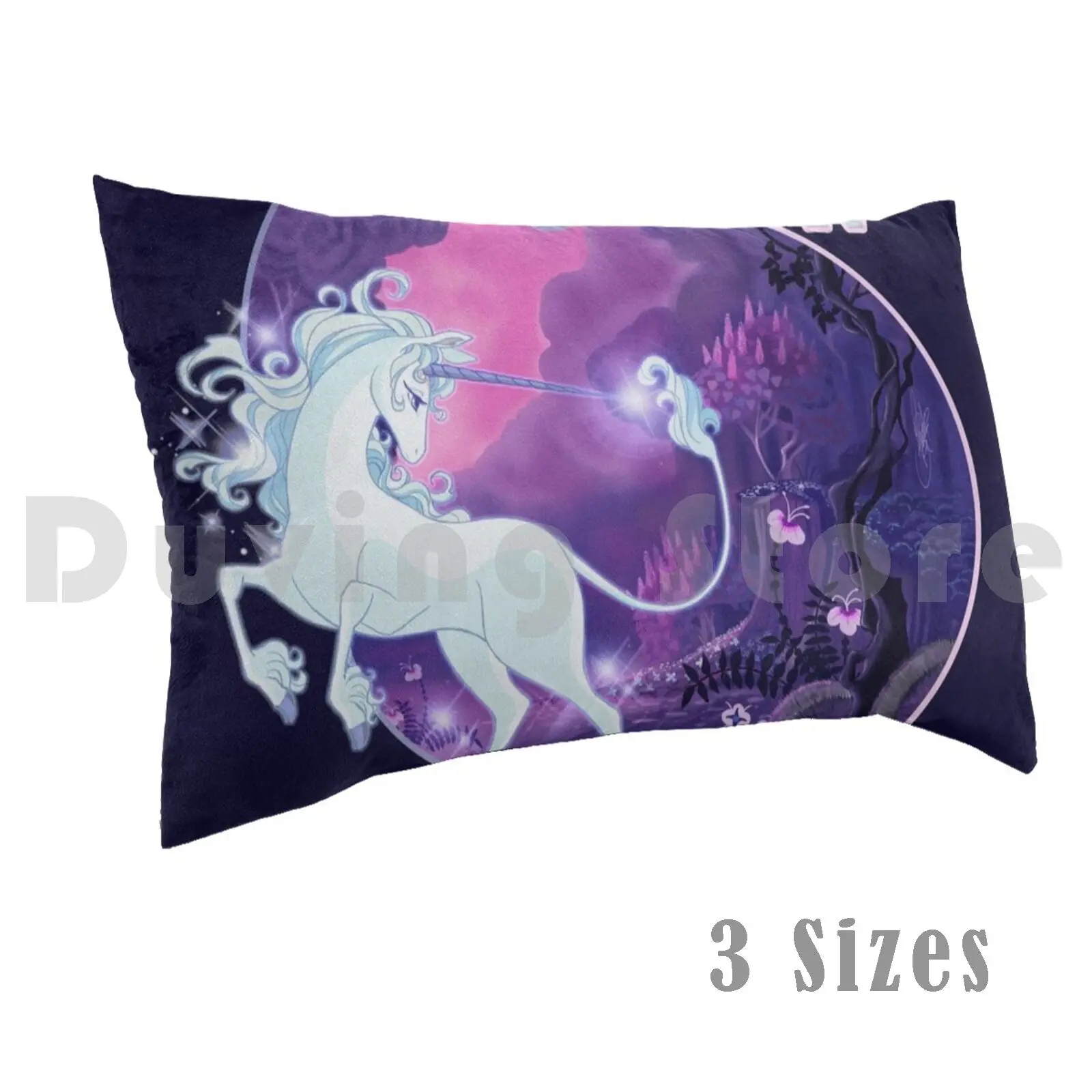 I'm Alive-Lilac Pillow Case Printed 35x50 The Last Unicorn Unicorn Das Letzte Einhorn Fantasy