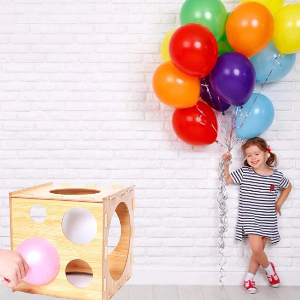 11 Gaten Inklapbare Ballon Sizer Doos Template Cube Voor Ballon Decoraties