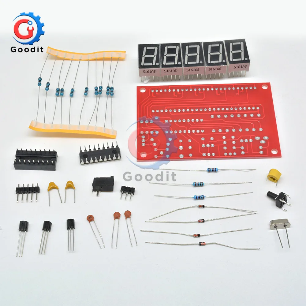 Digital LED Frequency Counter Kit 1Hz-50MHz USB 5V Crystal Oscillator Meter Tester DIY Kits Not Assembled ALI88