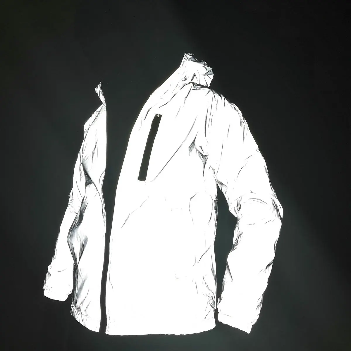 2023 New Women Reflective Jacket Men Girls Light Glowing Coat Boys Hip Hop Streetwear Skateboard Waterproof Outwear Hoodies