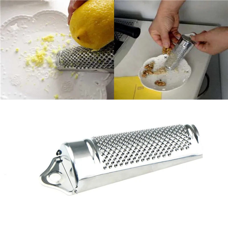 1pc Stainless Steel Versatile Hand Held Nutmeg Citrus Zester Ginger Grater Kitchen