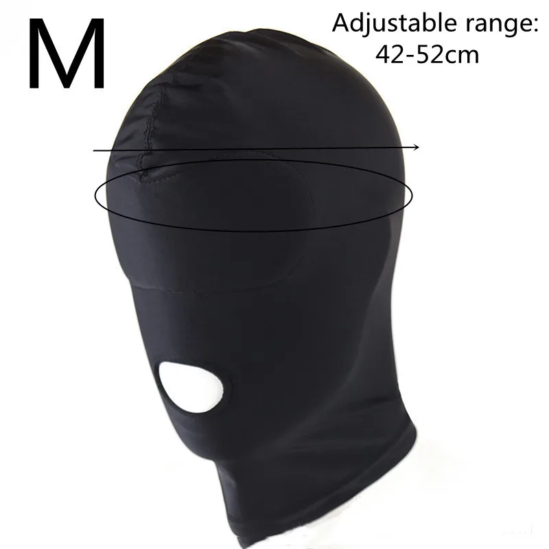 Exotic Fetish Accessories of Sexy Elasticity Full Face Eye Mask with Open Mouth for Men Women Sex Games Flirt Erotic Products