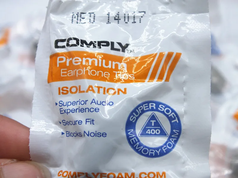 Premium-Kopfhörerspitzen T200 Komfort, kugelförmige Form, hervorragende Audioerlebnis, Memory-Schaum-Schwamm-Ohrpolster für Kopfhörer