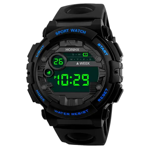 럭셔리 남성 디지털 LED 시계, 스포츠 남성, 야외 날짜 전자 시계, 방수 손목 시계, 남성 Montre Homme 자동