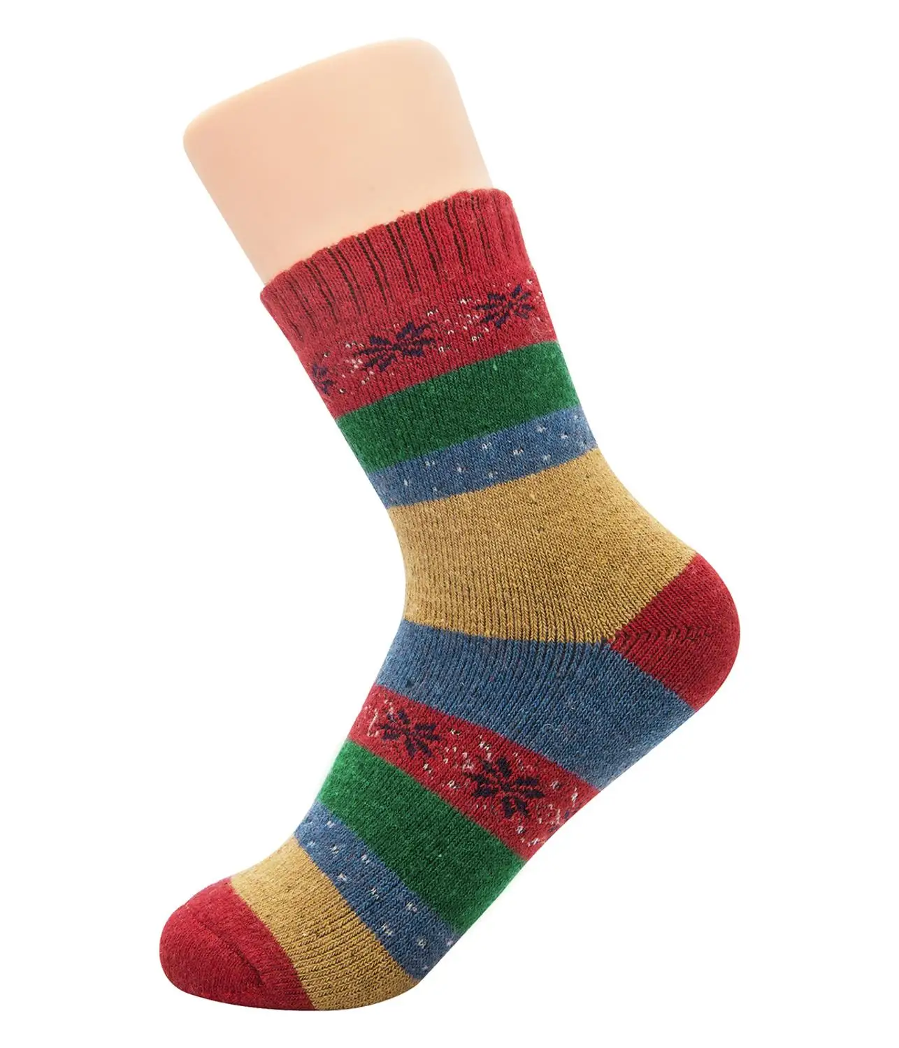 Chaussettes d'hiver chaudes et colorées pour hommes, peignées en laine de coton, 5 paires/lot, robe nouveauté, chaussettes de mariage heureux, 2019