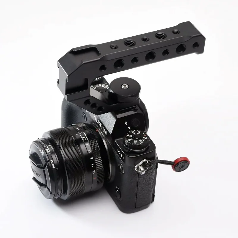 Universal Top Handle Grip โลหะรองเท้าเย็นอะแดปเตอร์ Mount สําหรับ Fuji X-T3 X-T4 X-100V XPro3 X-T30 XT20 กล้อง