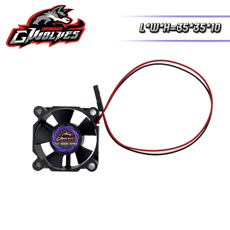 RC ventilator 25/30/35/40/50mm 8000 RPM 5 V-7 V DC Hoge wind koele Motor ESC ventilator koellichaam 30/60/120/150A ESC 36/42mm motor futaba plug