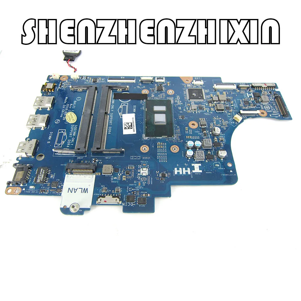 

yourui FOR DELL Inspiron 15 5567 5767 Laptop motherboard With SR2ZV i7-7500U DDR4 CN-081YW5 081YW5 BAL21 LA-D802P MB Full Test