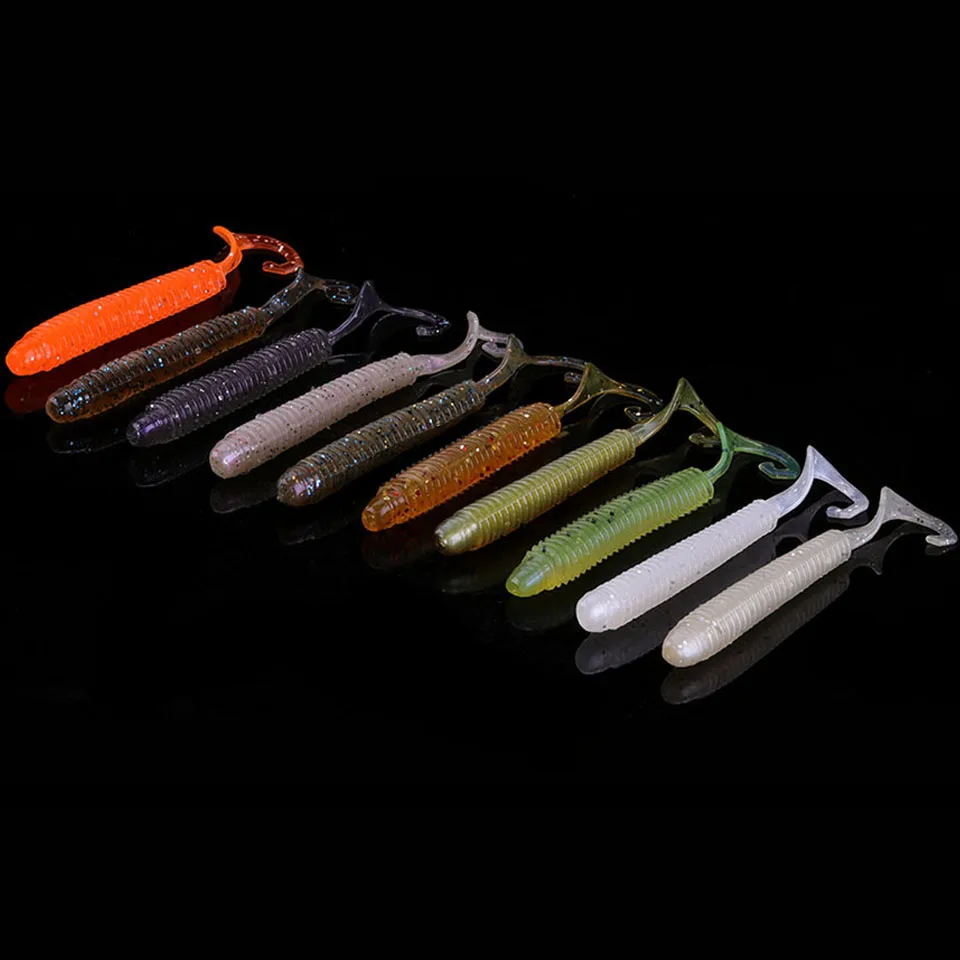 WALK FISH 6cm 8cm 10cm Soft Lures Wobblers Worm Jig Soft Baits Smell With Salt Artificial Silicone Swimbaits Fishing Tackles