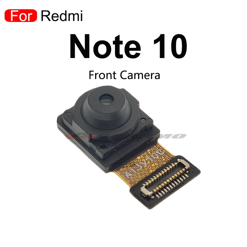 Tylna kamera dla Xiaomi Redmi Note 10 Pro Note10 4G duży tył szeroki kąt + makro + przednia kamera Flex części zamienne