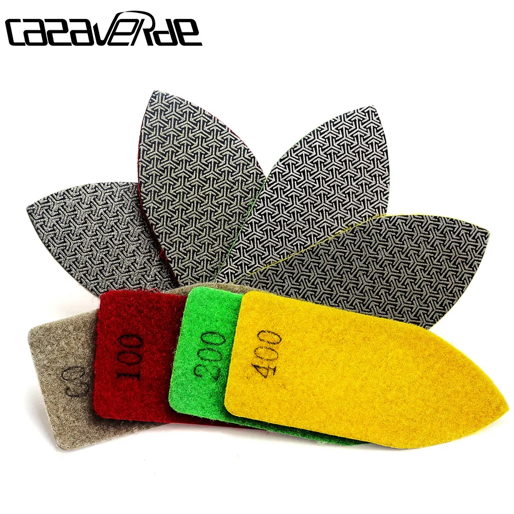 DC-AEHPP01 120*55mm Electroplated diamond hand polishing pad for polishing glass,stone,tiles,aluminum and iron steel