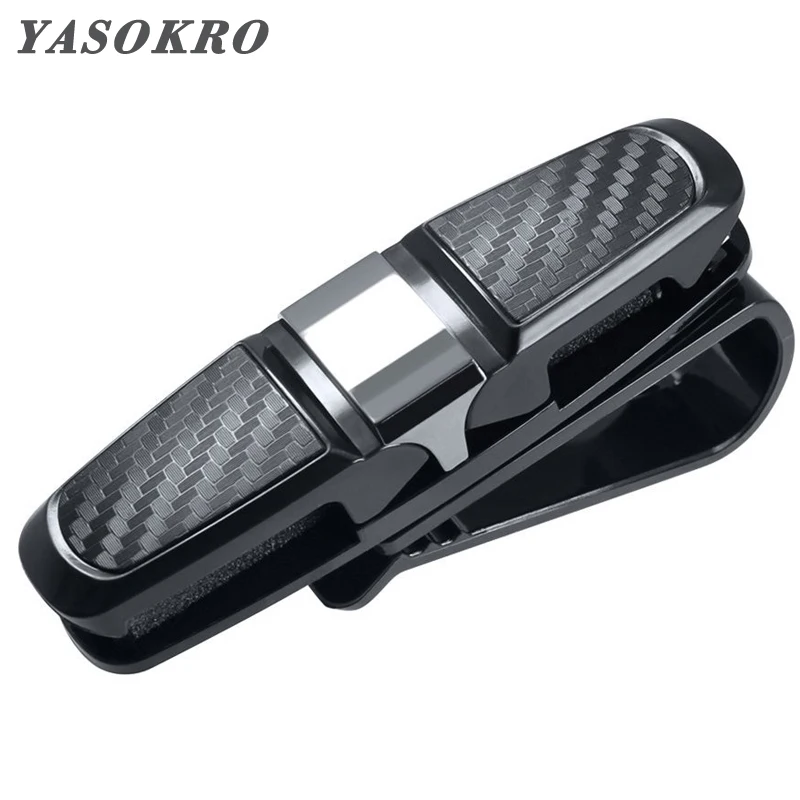 Car Sun Visor Sunglasses Holder Eyeglasses Clip Portable Fastener Clip Ticket Card Clamp Fastener Clip ABS Car Glasses Cases