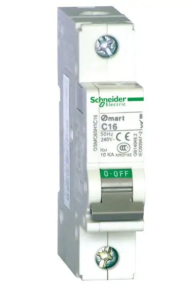 OSMC65H1C4 OSMC65H-C4A/1P OSMC65H Miniature circuit breaker, 1P, C curve, 4A, 240V, Icu=10kA, M5