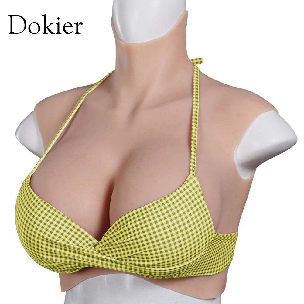 Dokier Bloodshoot Silicone Breast Forms Breast Plates Fake Boobs For Crossdress Transgender Mastectomy Drag Queen Crossdressing