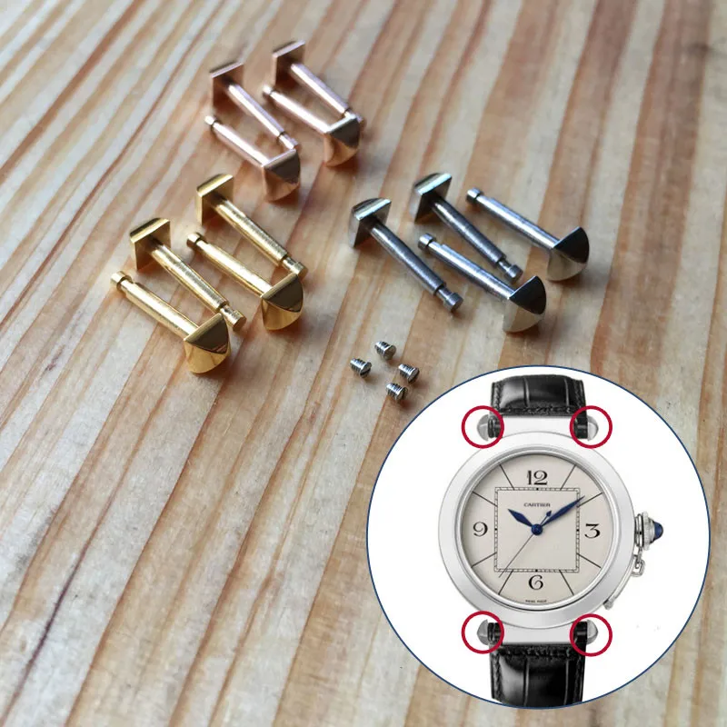 watch screw tubes for Cartier Pasha watch strap bracelet band lug connect rod