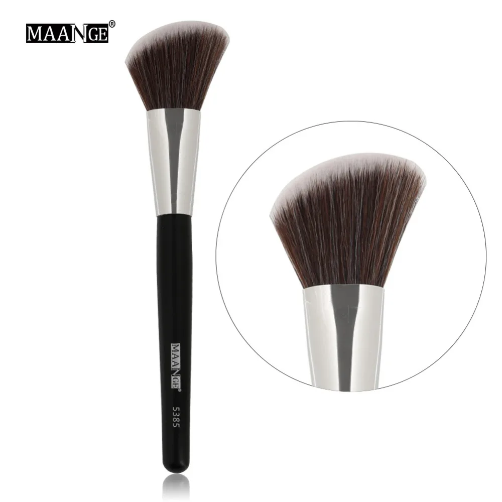 MAANGE 큰 앵글 탑 루즈 파우더 메이크업 브러쉬, 파운데이션 컨투어 블러셔, 얼굴 뺨 화장품, 뷰티 메이크업 브러쉬 도구, 1 개